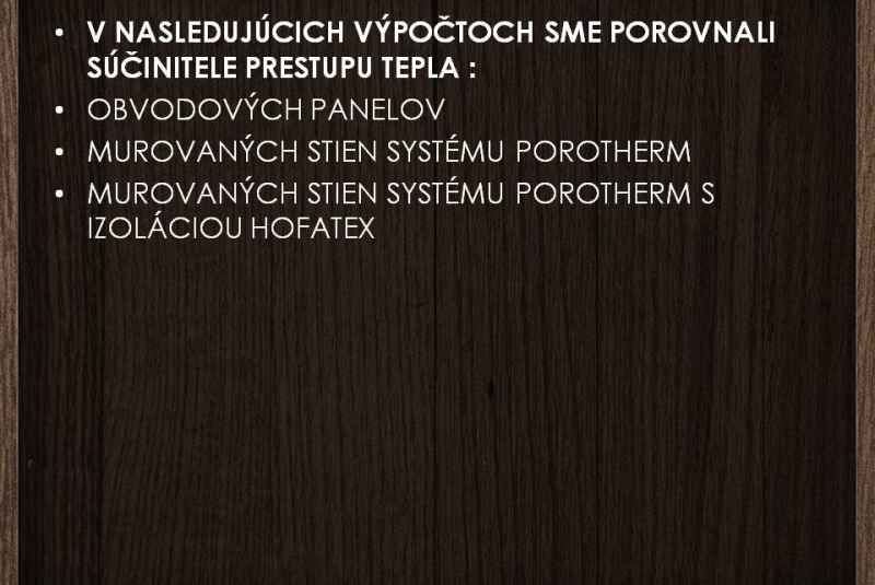 Prezentácia porovnania výpočtov
